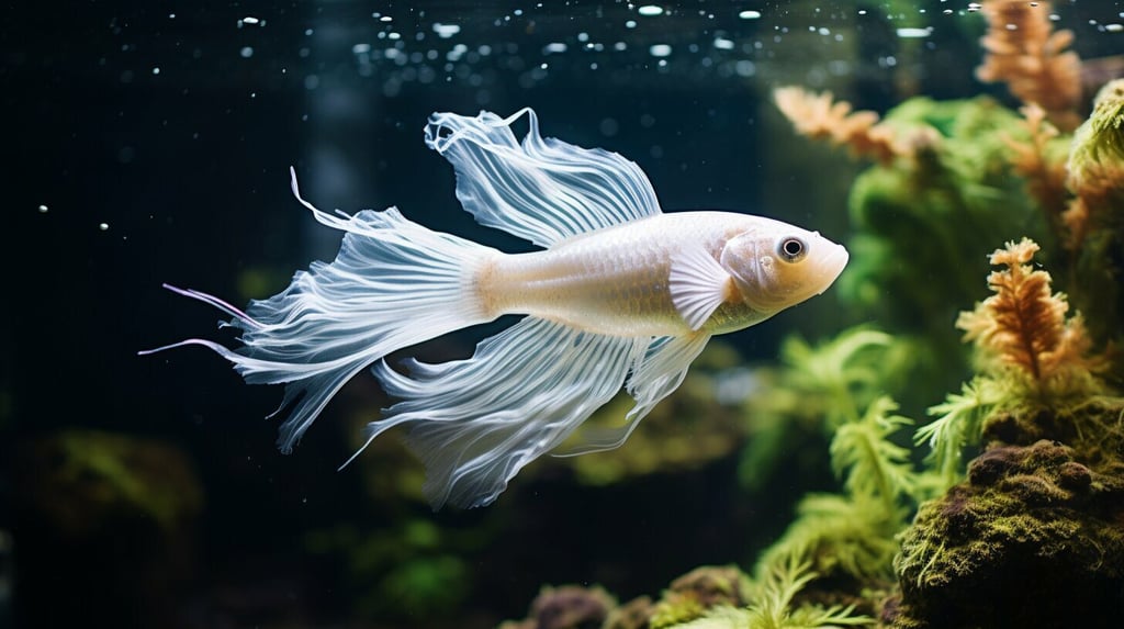 Sucker Fish Albino in natural habitat
